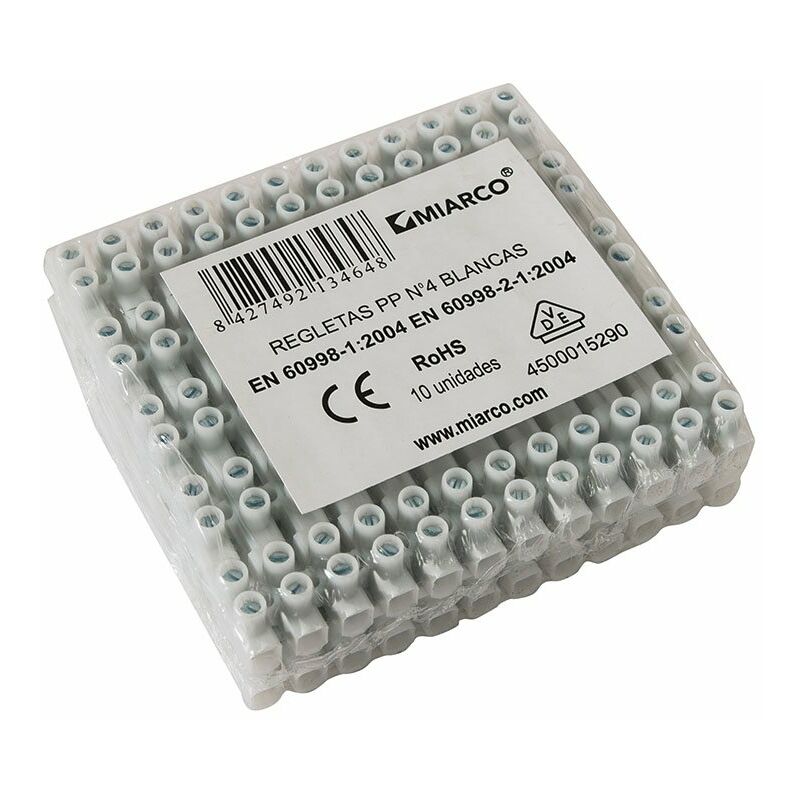 

Miarco - REGLETA CONEXION 6 MM BLANCA 12 ELEMENTO