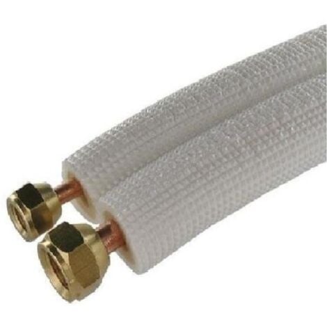 RODRIGAS FLARE-VERBINDUNG MIT ZWEI KÜHLROHREN M1 KLIMAANLAGE 1/4 3/8 FERTIG MONTIERTE FITTINGS 15 METER NF