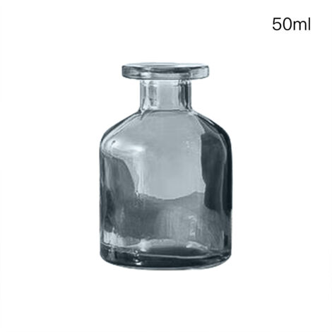 Flasche für ätherische Öle, verstärktes Glas [Matt Schwarz, Schwarz, Weiß, Grau, Gelb] – Umweltfreundlich & wiederverwendbar, elegant & leicht zu reinigen – 50 ml oder 100 ml – 1 Stück