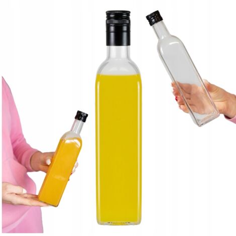 Flasche MARASCA CLEAR 500 ml für Olivenöl, Tinkturen, Essig, Sirup, Saft 0,5 l