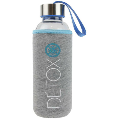 Flasche mit Deckel und Griff 400ml blau