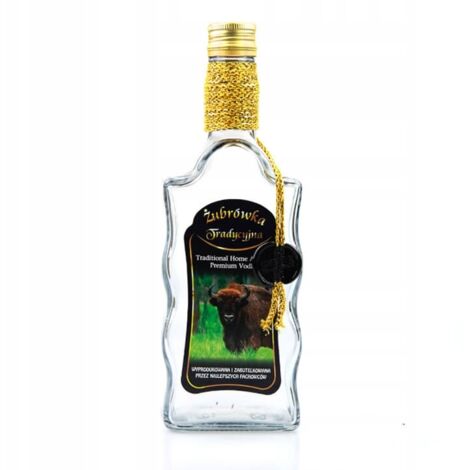 Flasche mit Wellenmuster, 500 ml, TRADITIONELLE ŻUBRÓWKA