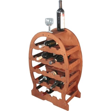 Flaschenhalter aus Holz für 23 Flaschen, 76 x 49 x 26,5 cm