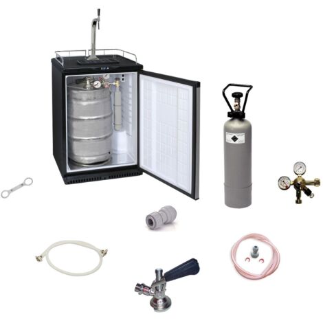 Flaschenkühler, Getränkekühler, Sekt-/Champagnerkübel, 5,0 L - Kunststoff - Elegant & Praktisch - 3 Farben, Farbe: schwarz