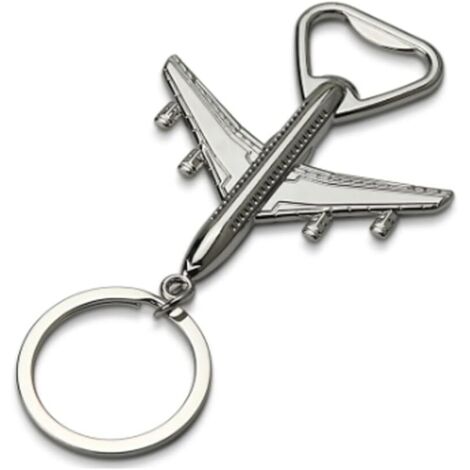 Flaschenöffner in Flugzeugform als Schlüsselanhänger, geeignet für Bier und Limonade, originelles Geschenk
