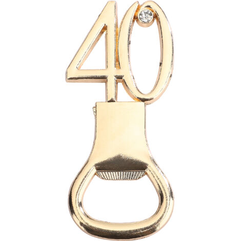 [Flaschenöffner] + [Nr. 40] + [Luxus] + [Gold mit Metallfinish]
