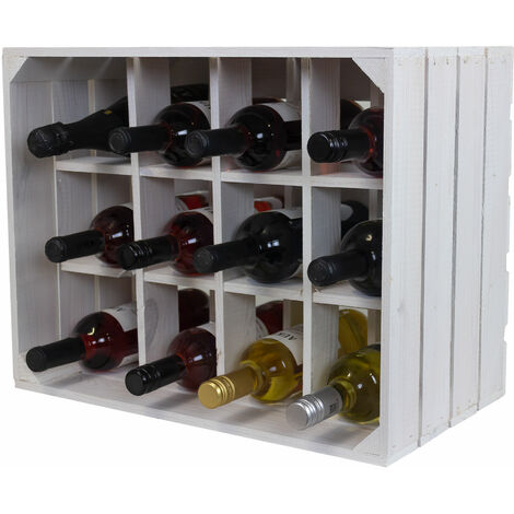 Flaschenregal Henry 12er weiss