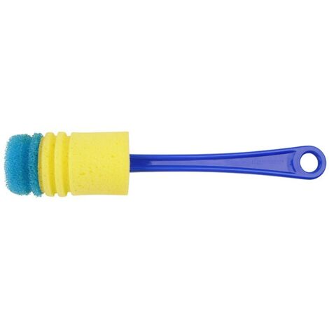 Flaschenreinigungsbürste 31cm Blau/Gelb Fackelmann