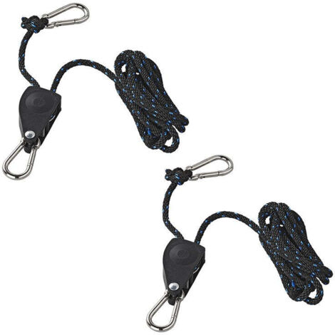 Flaschenzug mit ratsche und seil - 2er set 136 kg