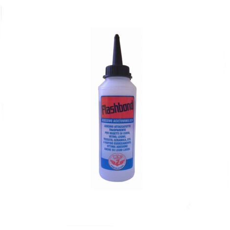 Flashbond Colla Adesivo Rapido Trasparente Acetovinilico Aceto Vinilica 125 Ml