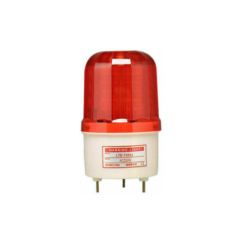 Flashing Warning Light with Buzzer, Waterproof Warning Light for Strobe Beacon, Site/Workshop Safety Warning Light, Red 220V IP45