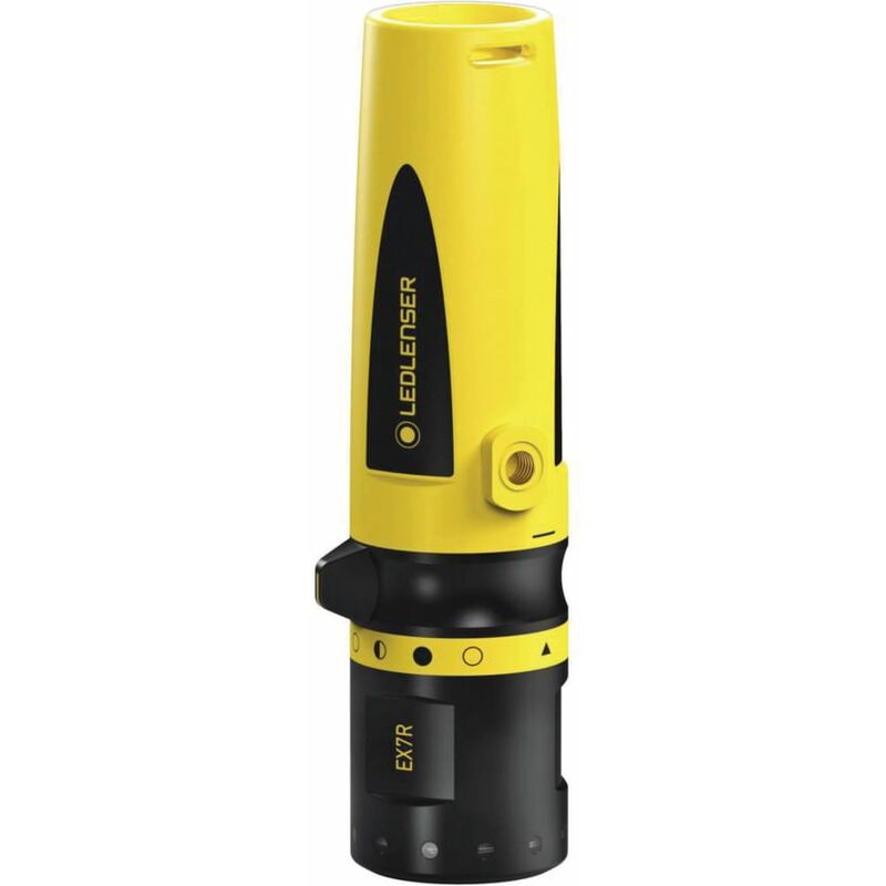 Image of Atex Zone 0 led Rechargeable Hand Held Torch (EX7R) - Black/Yellow - Led Lenser