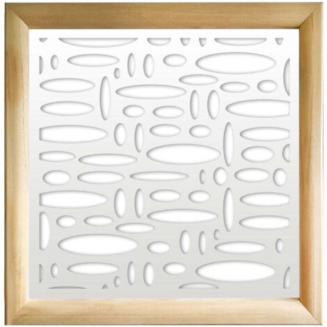 FLASHPOINT - Moduli Decorativi in Legno e PVC - Colore: bianco - Misura: 48x48 cm