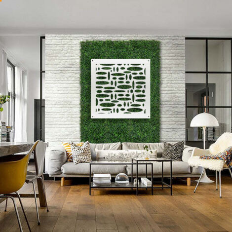 FLASHPOINT - Pannello in PVC traforato - Parasole - Misura: 48x48 cm - Colore: bianco