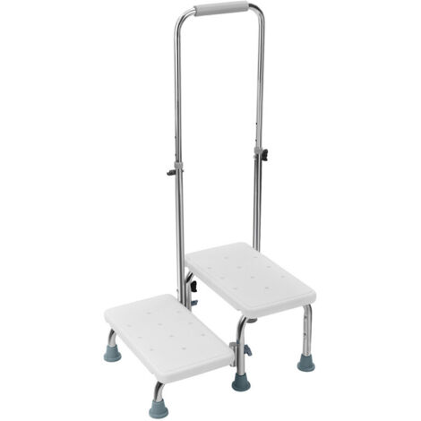 FLASIDU - Repose-pieds avec accoudoirs - Repose-pieds à double plateforme, accoudoirs réglables en hauteur, capacité de charge de 160 kg