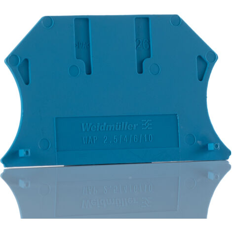 Flasque d&146extrémité Weidmuller, série W pour Blocs terminal à rail DIN ( Prix pour 1 )