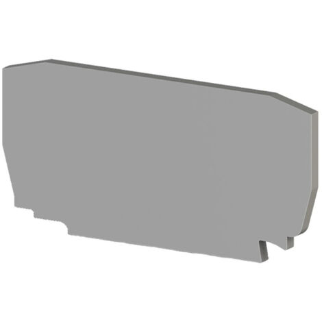 Flasque D'extrémité Grise Pour Bornes à Ressort Automatiques Sc 4mm²