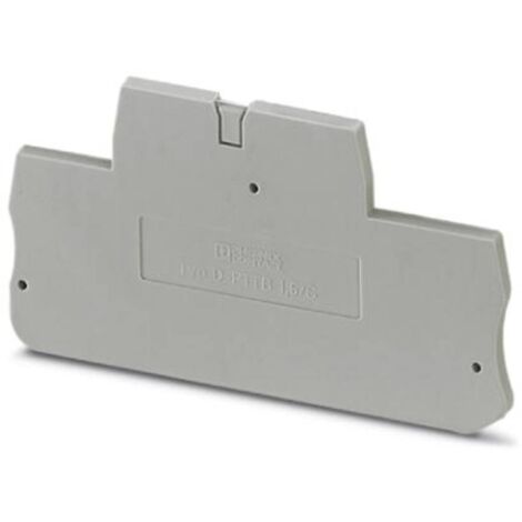 Flasque d'extrémité Phoenix Contact, série D-PTTB 1.5/S pour Bloc de jonction modulaire ( Prix pour 1 )