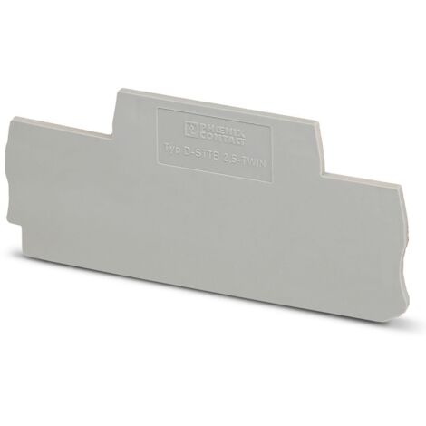 Flasque d'extrémité Phoenix Contact, série D-STTB 2.5 pour Bloc de jonction modulaire ( Prix pour Paquet de 50 )