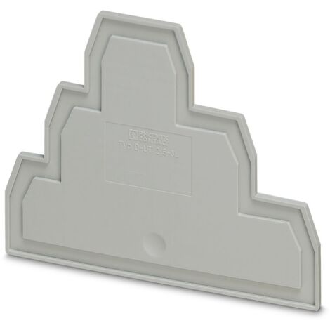 Flasque d'extrémité Phoenix Contact, série D-UT 2.5-3L pour Bloc de jonction modulaire ( Prix pour 1 )