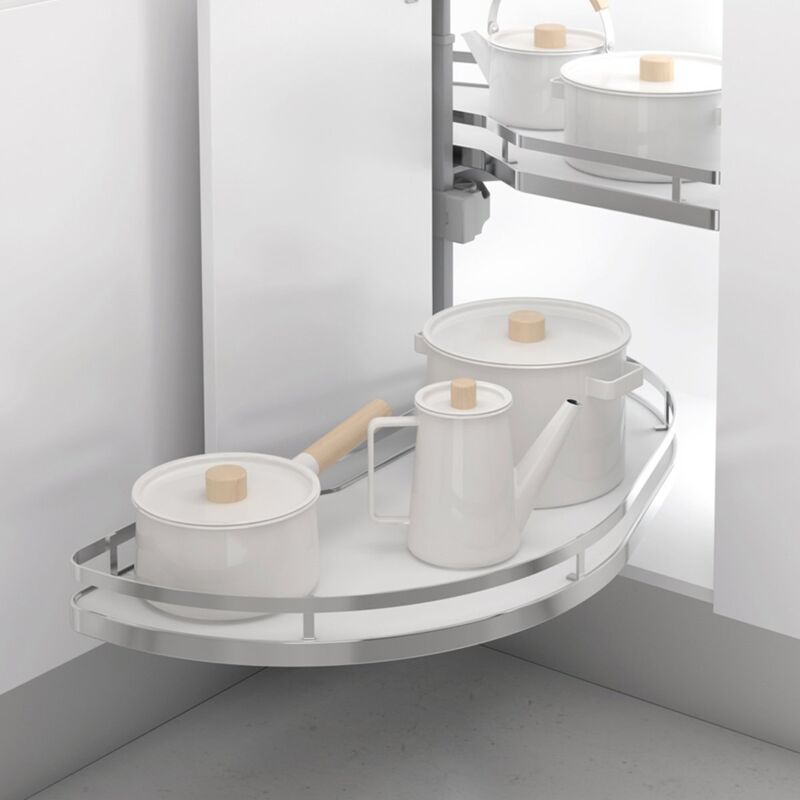 

(FLAT) Bandeja Deslizante Dolphin M45 Derecha 49008014 - Cromo / Blanco