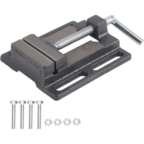 Flat Drill Press Vise American Style Accurate Mini Bench Vise for Home Mechanical Maintenance