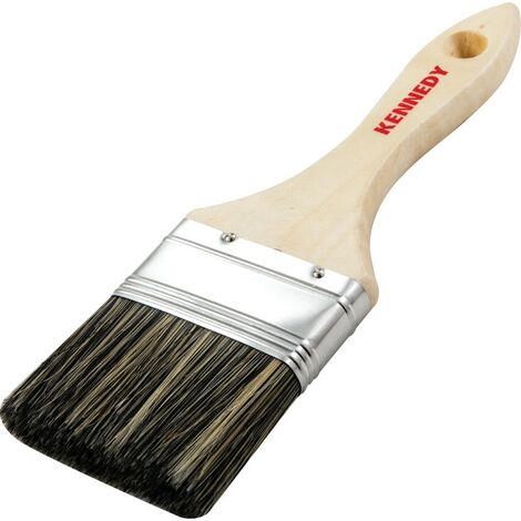 Flat Paint Brushes, Natural Bristle