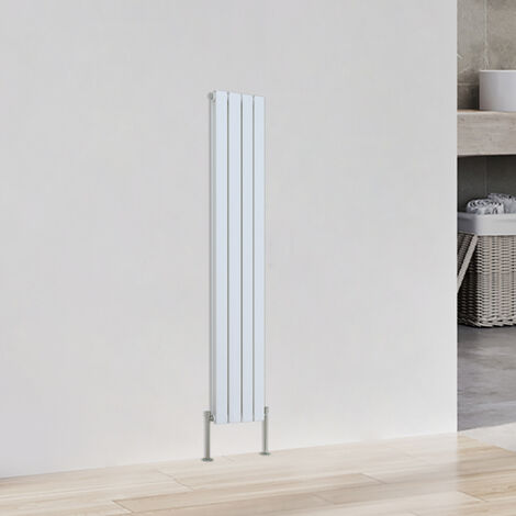 Flat Panel Radiator Vertical Tall Upright Central Heating White Double 1600x272mm