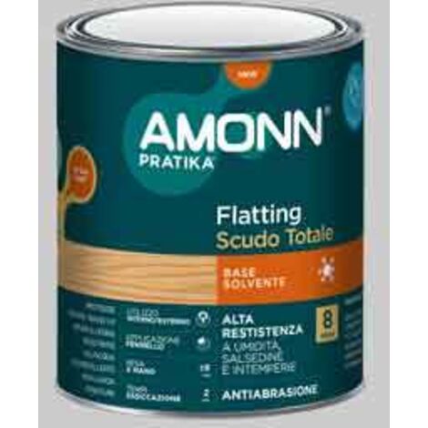 FLATTING PER ESTERNO A SOLVENTE 'SCUDO TOTALE' AMONN 0,75 lt - Lucido - AMONN