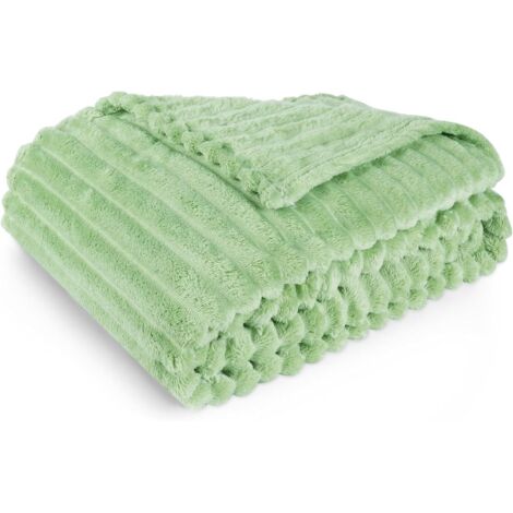 Flauschige Decke, Plüschdecke für Sofa, Tagesdecke und Sofabezug, dicker, weicher und flauschiger Plüschüberwurf für Mutter, Ehefrau und Freundin (100 × 120 cm)