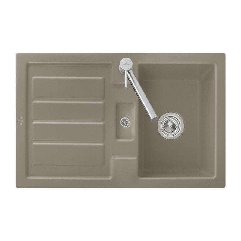 

Villeroy&boch - Flavia 45, Fregaderos encastrables, 800 x 510 mm, El fregadero es reversible, Fregadero bajo encimera, Fregadero reversible,