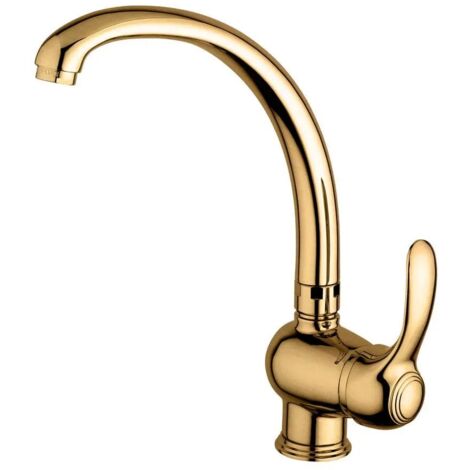 Flavia-Giorgia miscelatore lavello monoforo con canna orientabile, con canna tubo - finitura bronzo FA181BR