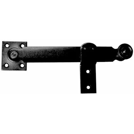 FLEAU DE VOLET NOIR 1 SUP. 160X25X4 PLATINE 45X45