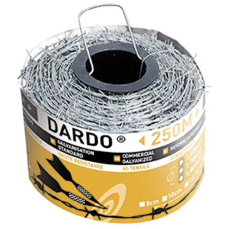 Fléchette en fil de fer barbelé RO250 MT 1,60 x 1,4 mm Mor-Riv Distance 15