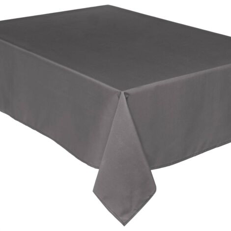 Fleckenschutz-Tischdecke grau - 140x240 cm