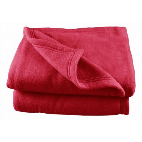 Fleece-Decke 220 x 240 cm Erdbeere