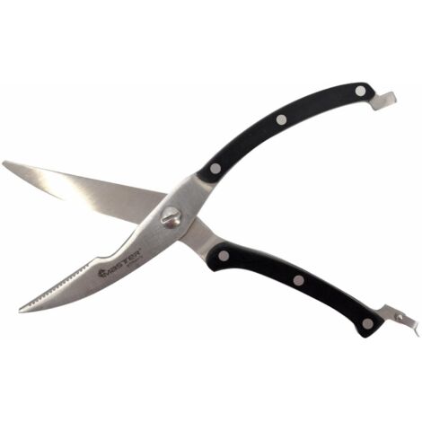 Fleisch- und Geflügelschere 25 cm, MASTER GRILL, präzises Schneiden, langlebige Klingen, ergonomisches Design, Farbe schwarz
