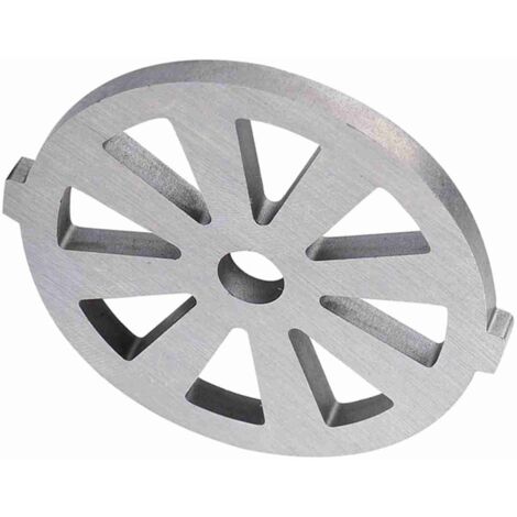 Fleischwolfscheibe und Messerplatte – Silberlegierung – 53 x 57 mm – 7 mm Lochdurchmesser
