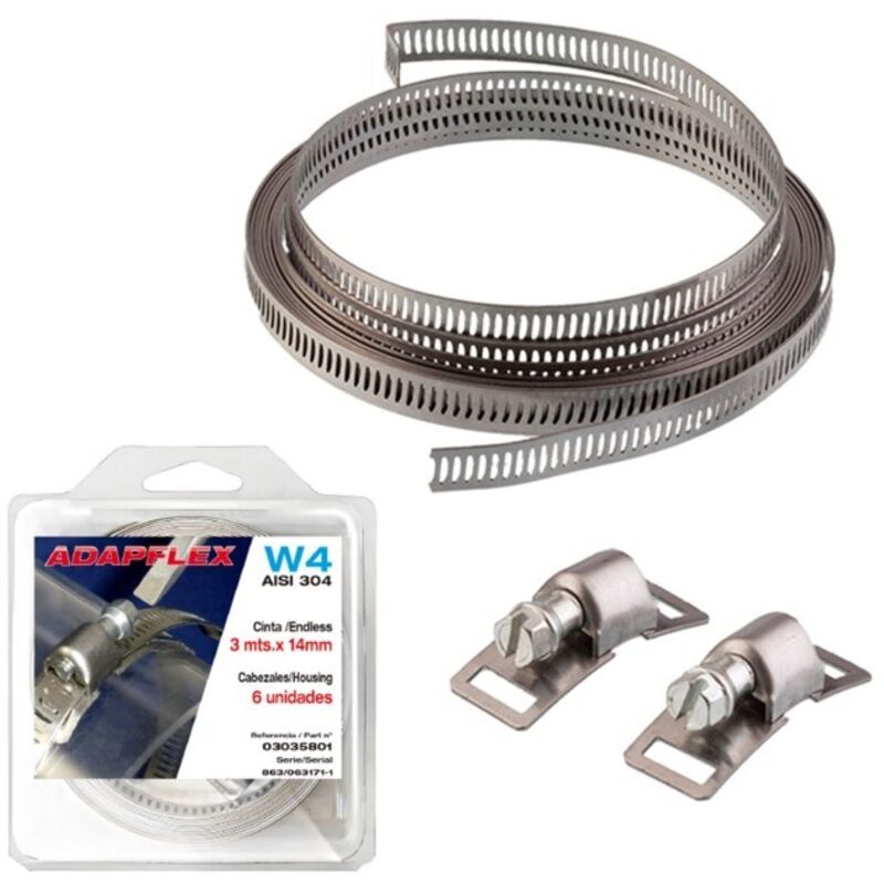 

Fleje fij perforado 3mt 8mm +6 cierres aisi 430 gr/pl adapfl