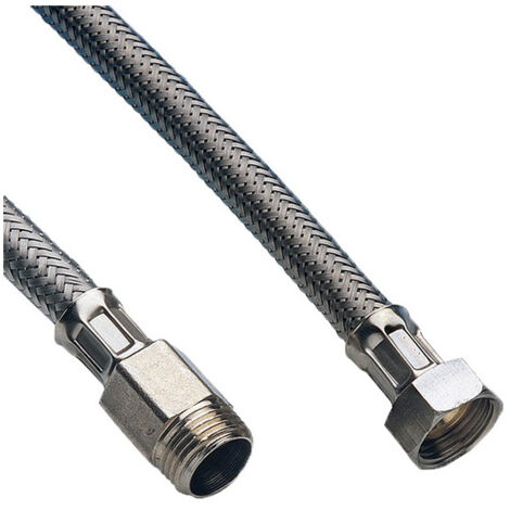 Flessibile Sanitari Somatherm - Maschio 15/21, Femmina 15/21, Lunghezza 30 Cm, Per Acqua Calda/Fredda