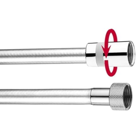 FLESSIBILE ANTITORSIONE CROMO LUX BOSSINI 1/2&quotx1/2&quot FF 150 cm (1,5 mt) Cromato