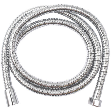 Flessibile doccia acciaio inox doppia aggraffatura 120 cm attacco 1/2" antitorsione