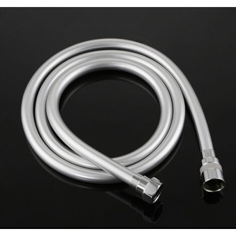 Flessibile doccia antitorsione, flessibile doccia 2,0 M, PVC, grigio argento.