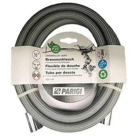 FLESSIBILE DOCCIA CHROMALUX ZERO Silver Grey cm 150 PARIG