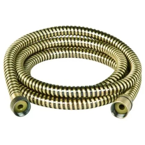 Flessibile doccia in acciaio inox con attacco conico cm 200 dorato AMBRA BATHROOM