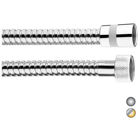 Flessibile doccia in ottone cromato con doppia aggraffatura e attacco conico cm 150 BOSSINI