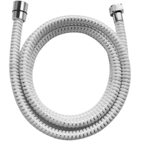 Flessibile doccia in plastica rinforzata cm 150 bianco-cromo