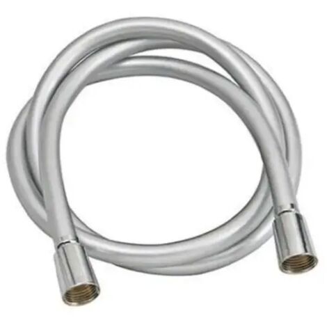 Flessibile doccia in pvc cromato con doppio attacco conico modello silver cm 80 AMBRA BATHROOM