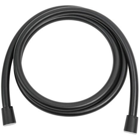 Flessibile doccia pvc nero opaco liscio 175 cm tubo doccino