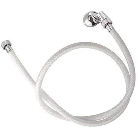 Flessibile Doccia Retinato Bianco-Cm 120